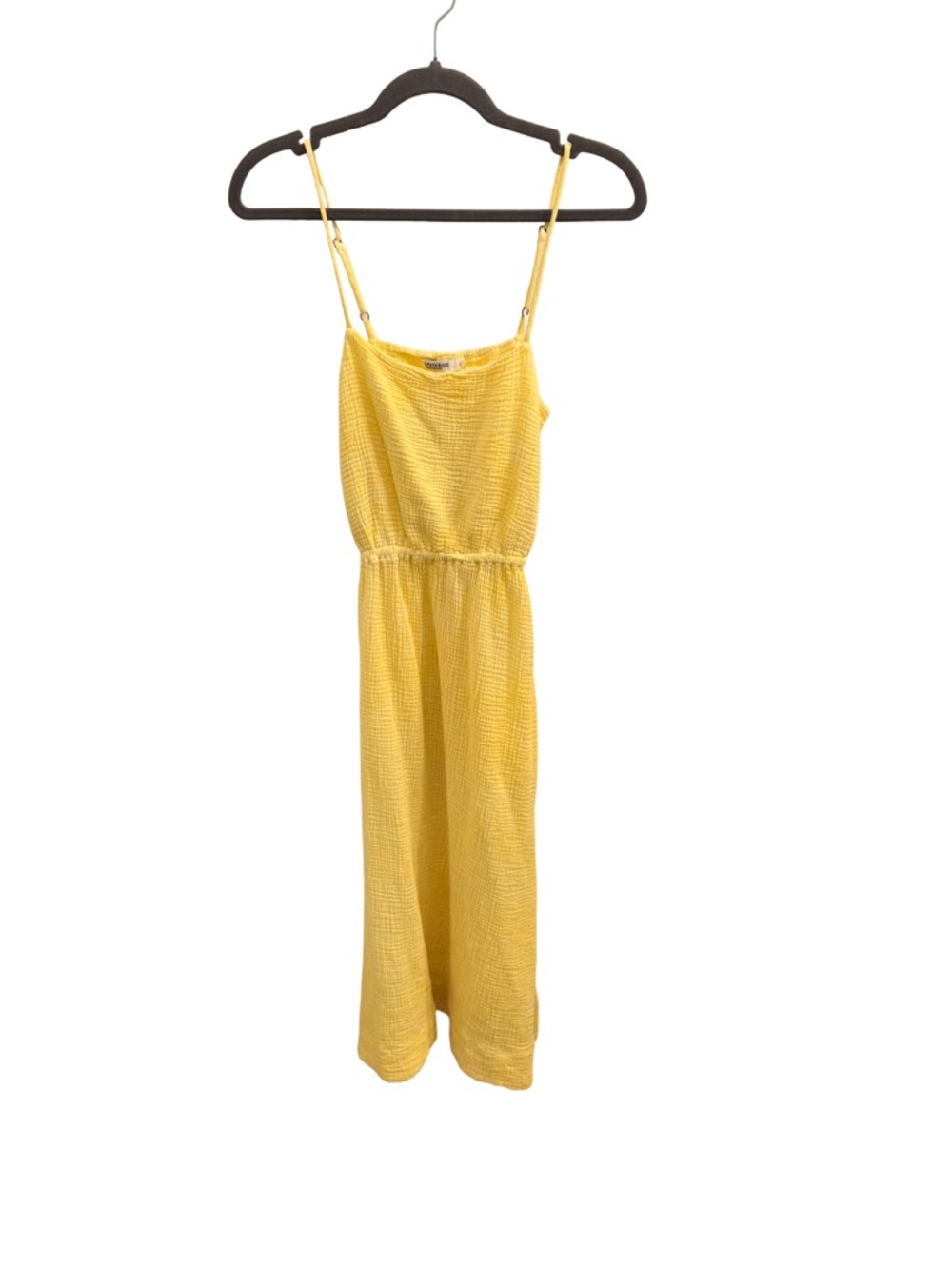 Stateside Hand-dyed Gauze Open Back Midi Dress